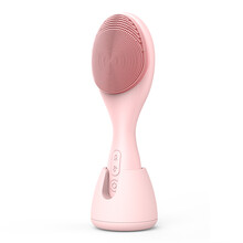 康佳（KONKA）硅胶洁面仪去黑头洗脸仪清洁毛孔仪器美容声波洗脸 粉红色