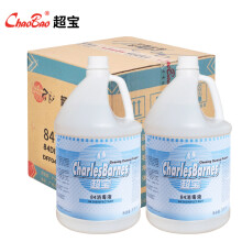 超宝（CHAOBAO）DFF043 84消毒液 含氯消毒清洁剂漂白水消毒水 3.8L*4瓶装