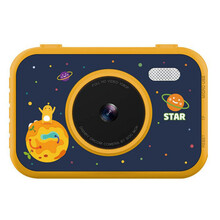 3.5寸儿童相机玩具可拍照迷你便携高清大屏小单反男女孩生日礼物生日礼物抖音网红同款 星空黄16G配置+3.5英寸巨屏 +双摄+MP3功
