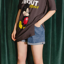 米度丽 孕妇装春装套装外出时尚款短袖t恤夏季潮妈网红两件套夏装 蓝色裤子 M码