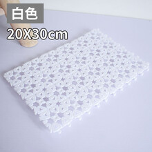 DRONTAL狗笼脚垫板宠物网格垫防卡脚狗笼子垫板猫咪窝垫不耐咬狗笼防滑垫 白色 20*30cm/片【8片装】拼接