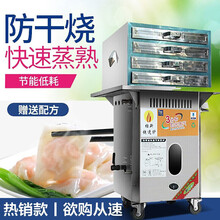 钦樽 肠粉机商用燃气 广东肠粉抽屉式防干烧肠粉机 ..两层三抽盘56*56【一抽一份】