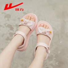 回力女童凉鞋儿童沙滩鞋2021夏季新款小女孩公主鞋时尚中大童童鞋 AF180粉色 35 内长22.0cm