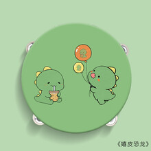 铃鼓老师用儿童幼儿园婴儿空摇铃打击奥尔夫舞蹈手摇表演乐器 绿色 #嬉皮恐龙#墨