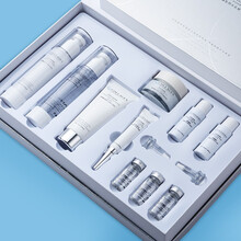 【到手49元+赠面膜】碧素堂胶原蛋白复颜补水保湿10件套装水乳精华液提亮肤色化妆品洗面奶护肤品女