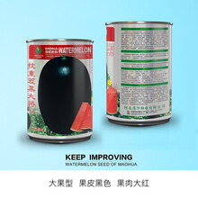 中科茂华 蔬菜瓜果种子 抗重茬黑大将黑皮大红瓤西瓜种子 特抗病耐枯萎病连续重茬8年不死秧超大果30斤 黑大将 西瓜种子50克/盒