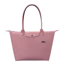 珑骧 LONGCHAMP 女士LE PLIAGE CLUB系列复古粉色大号长柄织物手提单肩包饺子包 L1899 619 P44