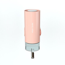 宠物饮水器滚珠式自动喂水器悬挂式狗喝水器挂笼宠物水杯轻舔出水不湿嘴 烟雨樱粉 500ML