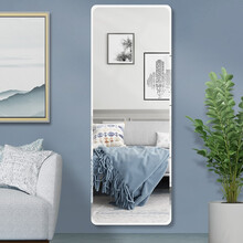 JIANQIAN 镜子全身贴墙穿衣镜粘贴壁挂家用宿舍墙面镜子贴墙试衣镜衣帽柜镜子 超白高清30*80cm可粘贴璧挂