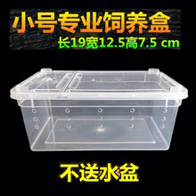 爬虫爬宠饲养盒箱子高透明亚克力缸柜一体树栖角蛙乌龟蜥蜴饲养盒 2个小号盒