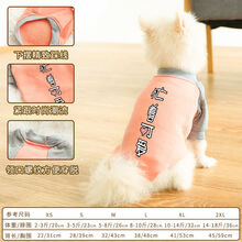 狗狗衣服春秋装夏季薄款春咪泰迪比熊博美小型犬幼犬小狗宠物 桔粉冬款 M