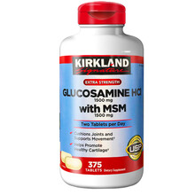 美国直邮 Kirkland柯克兰 HCL盐酸氨基葡萄糖维骨力MSM原装 375粒