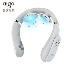 爱国者（aigo）颈椎按摩器颈部按摩仪肩部颈夹护理仪脉冲肩颈按摩脖子热敷按摩仪送礼礼品礼物 遥控版