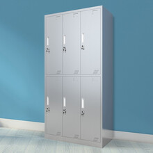 思进 不锈钢六门更衣柜铁皮柜办公柜储物柜员工柜多门柜寄存包柜鞋柜SJWJ-078