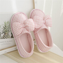 楚歌质优品 月子鞋春秋季包跟厚底孕妇鞋夏薄款软底防滑产妇室内透气产后拖鞋 粉色 S(适合34-35脚)