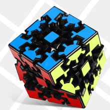 风火轮魔方 奇艺风火轮魔方移棱魔方变幻金刚顺滑异形玩具三剑客组合 齿轮魔方