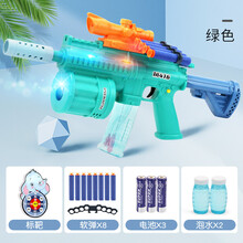儿童泡泡枪玩具多功能软弹抢软蛋吹大泡泡机不漏水男孩八音枪M416生日礼物抖音网红同款 绿色+20发软弹