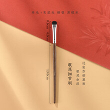 FOZO 眼影刷 动物毛超软专业灰鼠毛混羊毛晕染细节眼部套刷 眼尾细节刷（单支装）