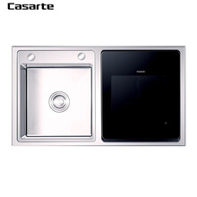 卡萨帝（Casarte）5套家用嵌入式水槽洗碗机 超凡高温蒸汽洗 TFT精准触控系统 FHT果蔬净化 【彩屏 5套】卡萨帝洗碗机