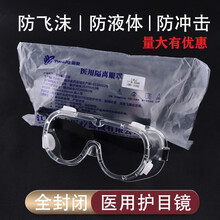 医用防护服医疗连体全身一次性隔离衣防飞沫坐飞机用回国航空套装 医用护目镜1个