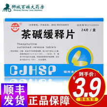 阿奇 茶碱缓释片 0.1g*24片/盒  适用于支气管哮喘、喘息型支气管炎、阻塞性肺气肿等缓解喘息症 3盒【三盒装】