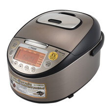 虎牌（Tiger） 电饭煲 原装进口土锅涂层内胆IH加热方式电饭锅 JKT-W18W-KZ 咖啡色  5L