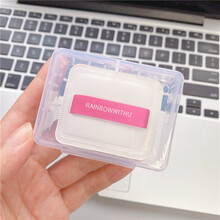 日本奶霜美肌空气感棉花糖吐司粉扑干湿两用方形厚款 1个方形棉花糖【盒装】