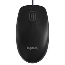 罗技（Logitech）B100 有线鼠标 黑色