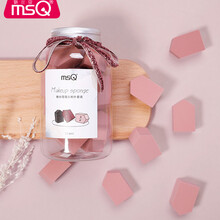 魅丝蔻（MSQ）罐头粉扑套装（裸色12片装）化妆蛋美妆蛋干湿两用不吃粉化妆工具