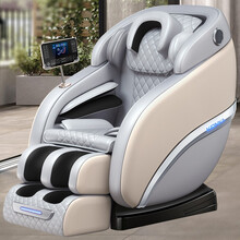 康佳新款按摩椅家用全身轻奢氛围灯小型太空豪华舱多功能沙发椅 雅典家居白至尊版