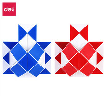 得力(deli)儿童36段魔尺 百变魔尺魔蛇弹力结构 男女孩减压益智玩具 附赠教程 74508