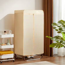 小熊（Bear）烘干机家用干衣机烘衣机可折叠免安装烘干衣柜内裤内衣消毒机双层空间 HGJ-D01A1 180分自由定时