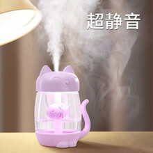 德力普（Delipow）加湿器  USB加湿器迷你静音喷雾卧室/家用/办公室加湿 魔仙紫