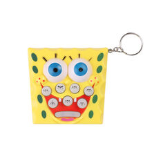 姒桀 打地鼠 儿童迷你打地鼠掌上练手速游戏机带灯光早教玩具儿童节礼物 海绵宝宝(三颗电子)