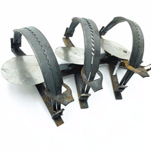 【溪沫】圆形地老鼠强力捕捉器捕鼠器钢丝夹铁质圆形家用野外抓扑田鼠夹 12厘米【5只装【单】