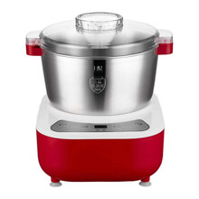 满得利 和面机家用揉面机小型面粉搅拌机商用厨师机全自动电动活面搅拌机 红色 5L