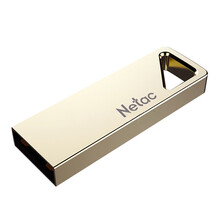 朗科（Netac）USB2.0 U盘U326 全金属 闪存盘 直插式小巧迷你车载加密U盘 珍珠镍 16GB
