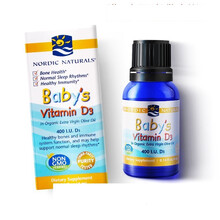 挪威小鱼 婴幼儿dha鳕鱼肝油滴剂60ml 15天以上新生儿专用 美国进口 维生素D3滴剂4ml