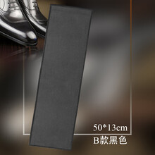 皮革抛光护理布 双面型 清洁布擦皮鞋布细绒毛面不伤皮面 B款仿麂皮长条黑色