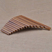 【15管苦竹排箫】G调苦竹排笛培训教学成人入门学生初学吹奏乐器 苦竹15管 右手低音长管 G调