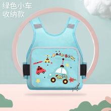 电动摩托车儿童安全带骑坐电瓶车宝宝绑带小孩背带后座防摔保护带 迷森绿收纳款