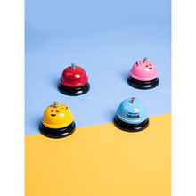 猫狗训练器宠物智力玩具铃铛泰迪金毛叫餐铃脚印按铃提醒吃饭 蓝色单个