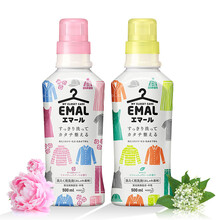 花王（KAO） 中性洗衣液衣物洗涤剂、护色羊毛真丝适用 低泡易漂 家庭组合装