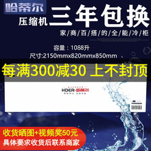 哈蒂尔卧式冰箱冰柜商用大容量冷柜冷藏柜冷冻柜保鲜柜两用大型速冻雪柜双温超市大冰柜小冰柜家用小型 微电脑数显智能款-1088升单温区冷藏冷冻转换