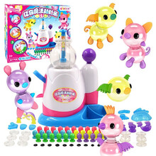 心奇亿奇魔法粘粘乐 男孩女孩儿童玩具手工气球充气机泡泡球波波黏黏乐 充气机套装