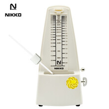 NIKKO 日本进口机芯正品尼康节拍器电子机械节拍器钢琴小提琴吉他古筝通用节奏打节拍器 经典款-象牙白