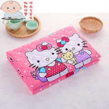 超大号防水隔尿垫婴儿可洗姨妈月经生理期小褥子学生宿舍例假床垫2 粉猫【压线】 50x70cm