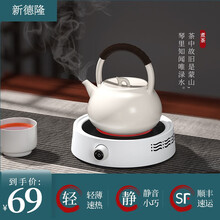 新德隆电陶炉茶炉煮茶小型家用迷你泡茶壶 白色单炉