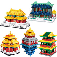 启蒙keeppley故宫文化兼容乐高太和殿积木模型拼装拼插积木国玩7-8-10-12岁皇宫廷系列 宫廷迷你建筑物五款