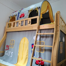 稚气熊 儿童床上帐篷公主床幔遮光防摔男孩女孩公主游戏屋分床神器婴儿 麦昆款套餐